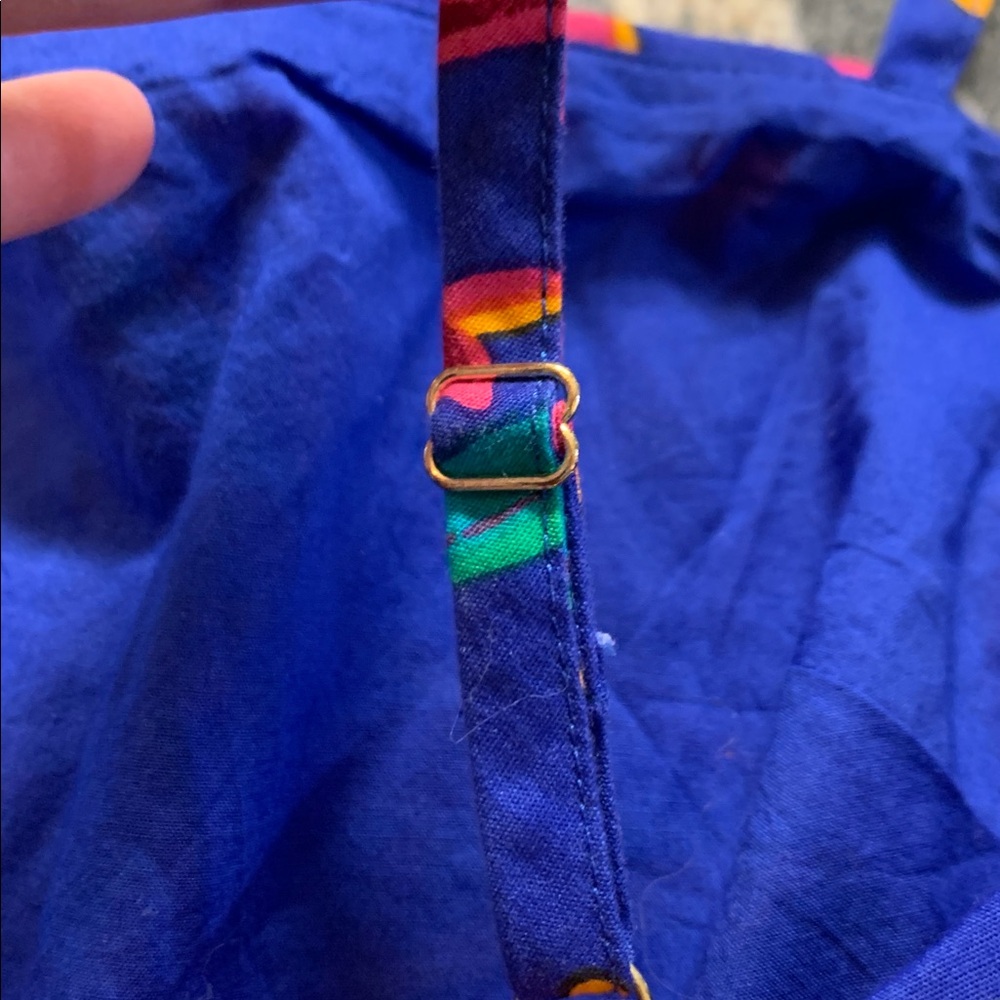 J. Crew Women’s Floral Camisole NWOT- Blue and Multicolor Tie Back top. - Picture 4 of 7